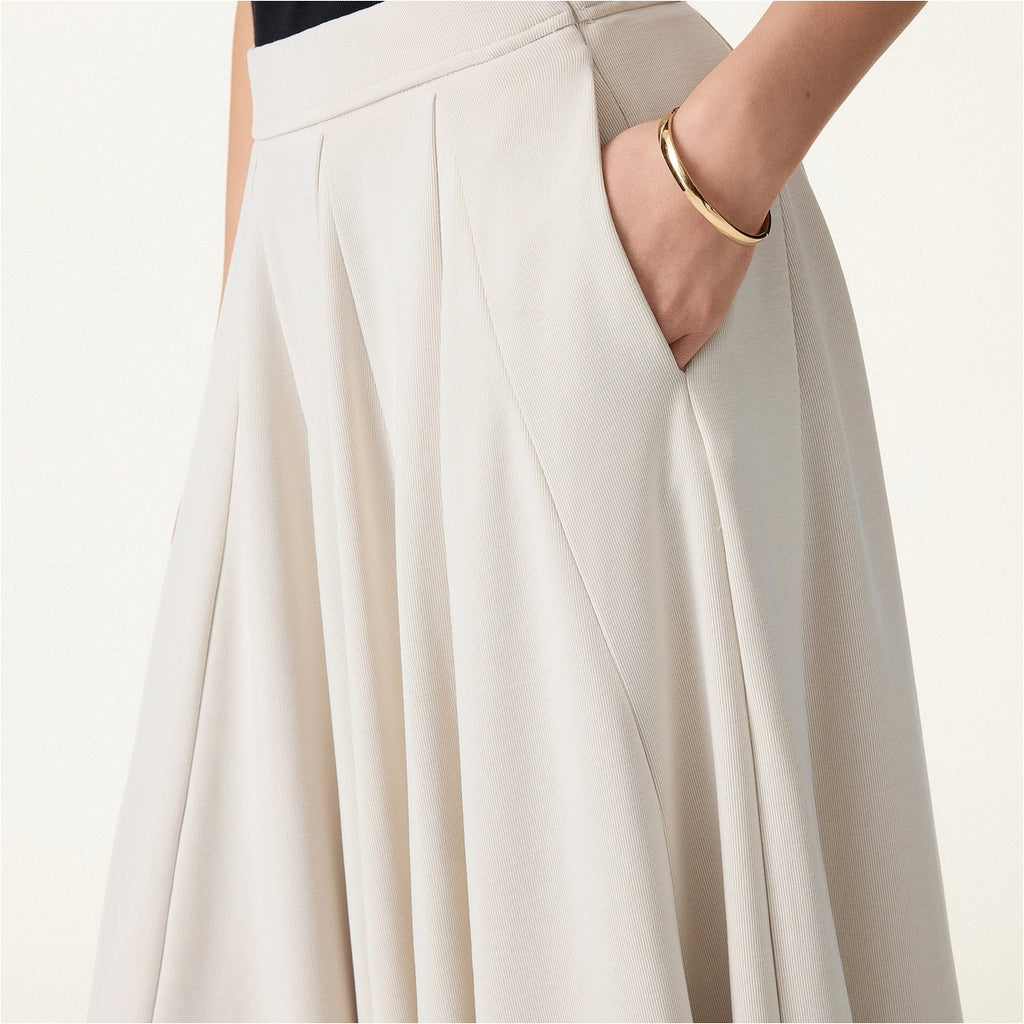 Women-s-Beige-High-Waisted-Pleated-Midi-Skirt_3