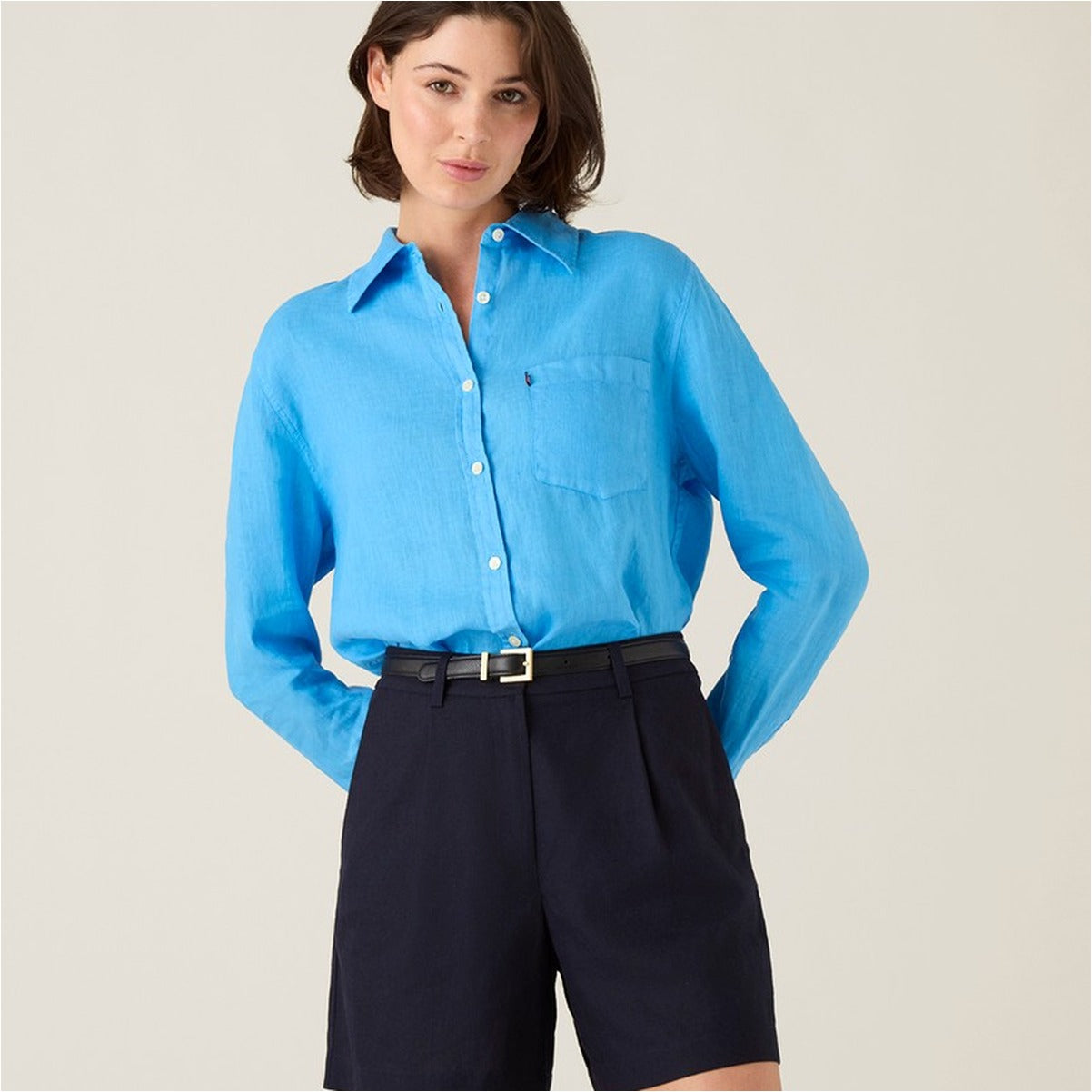 Women-s-Blue-Lightweight-Button-Up-Shirt_1