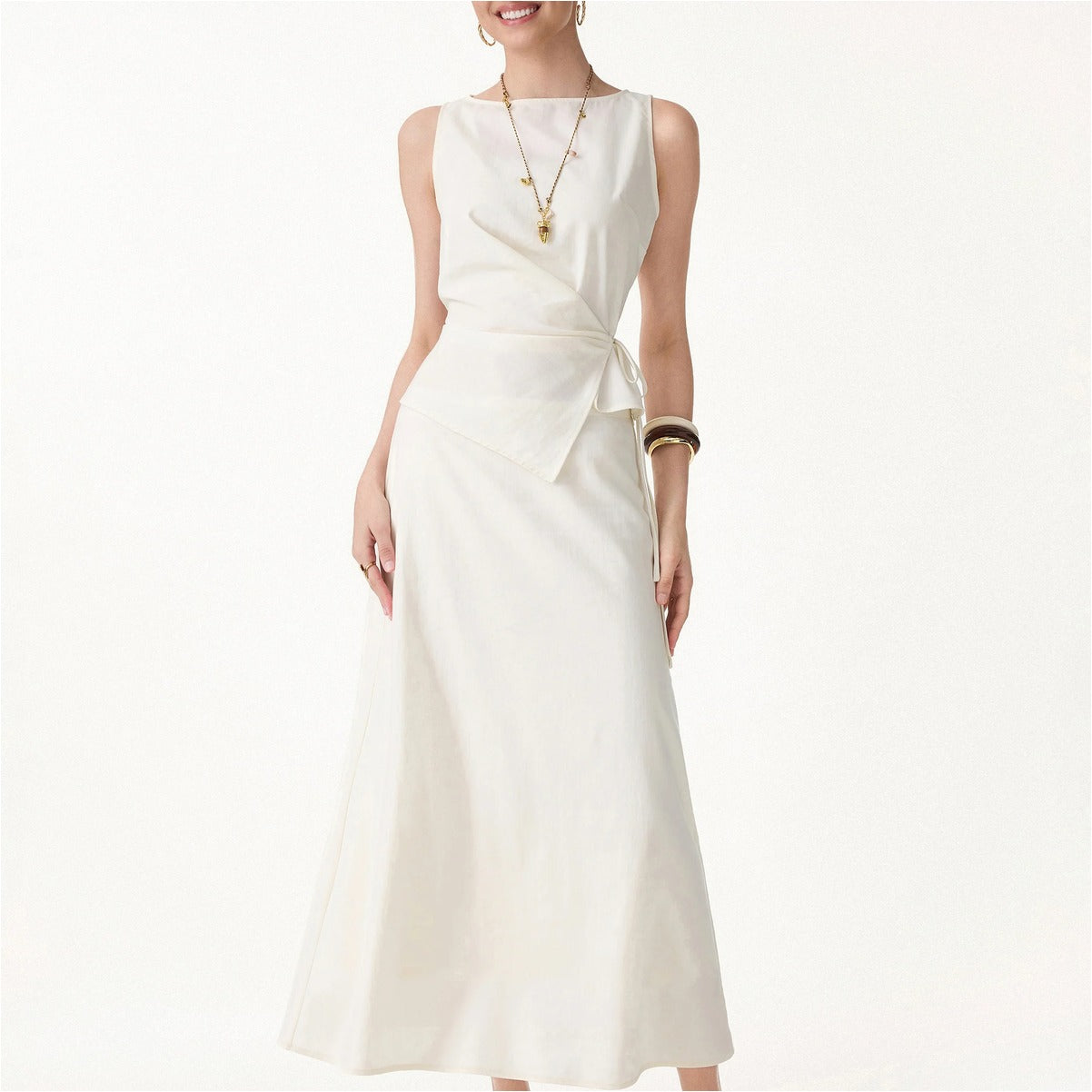 Women-s-Ivory-Wrap-Midi-Dress_2