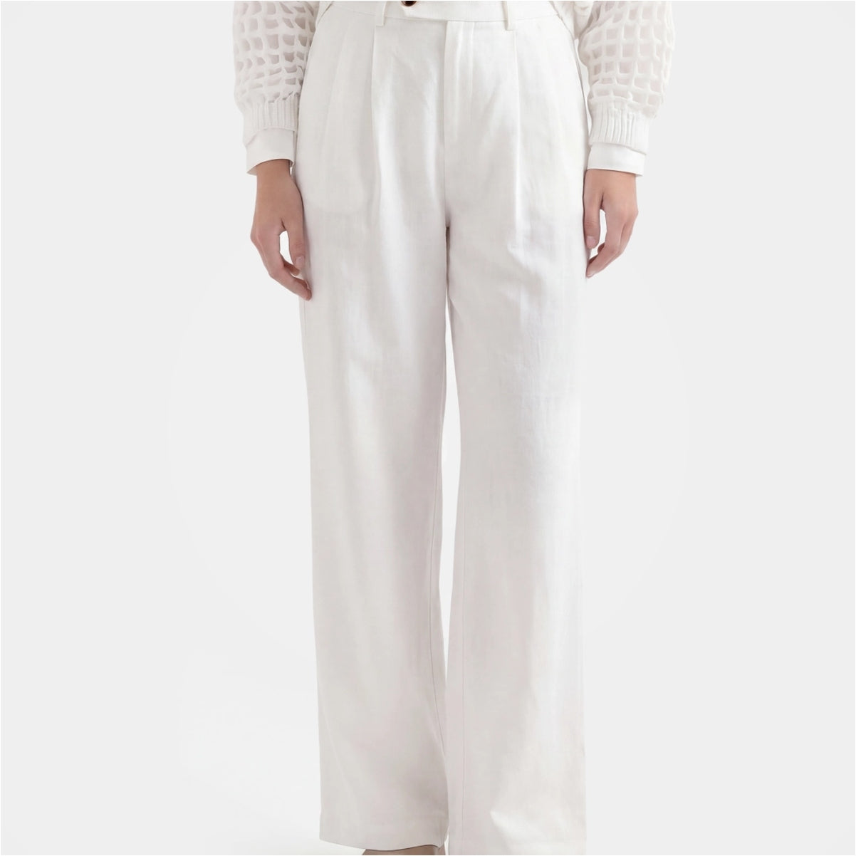 Women-s-White-Sheer-Textured-Shirt_2